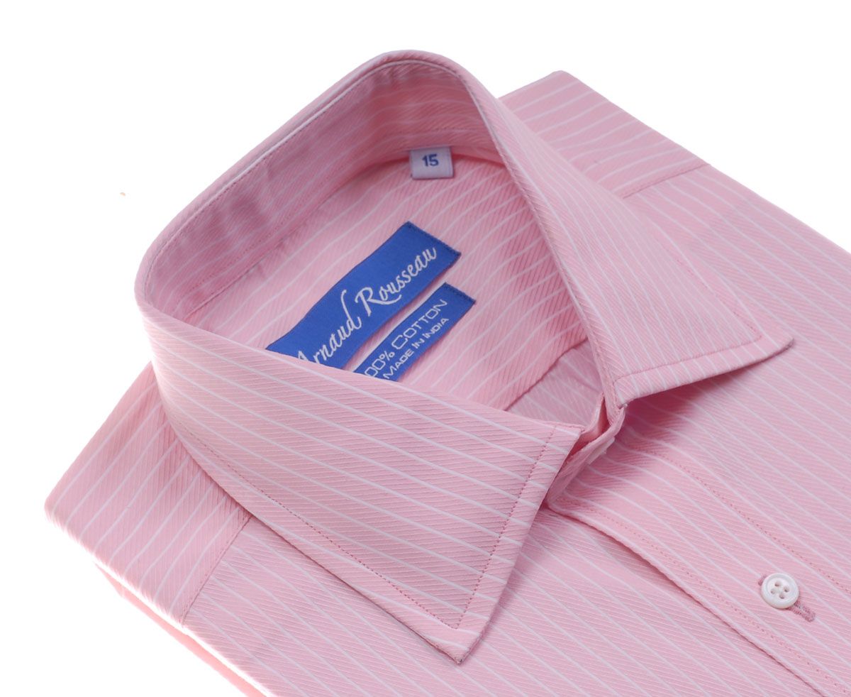 Arnaud Rousseau Dress Shirt with a Modern Spread Collar