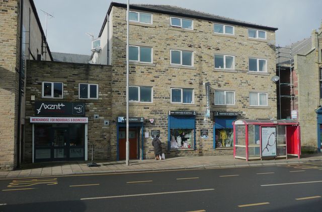 Axznt clothing and Replenish second-hand clothing, Huddersfield Road, Brighouse - geograph.org.uk - 7412547