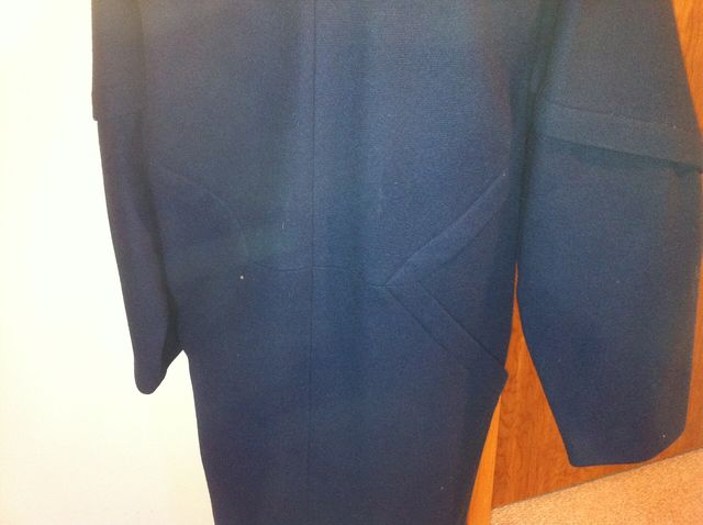Shamask Navy Blue Coat - Back