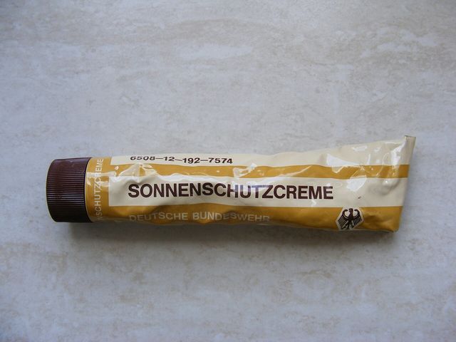 Sonnenschutzcreme der Bundeswehr